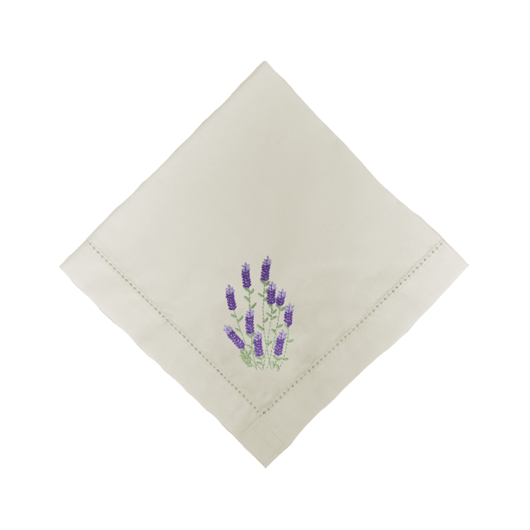 Guardanapo Algodao Com Ajour Cru Flor - Decortextil